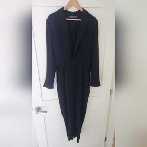 Rare vintage Ralph Lauren Collection Black Blazer Jumpsuit